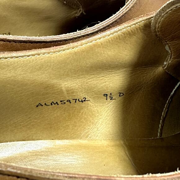 Crockett & Jones x Polo Ralph Lauren Monk Strap Brown Calf Bench England 9.5 - Picture 12 of 16